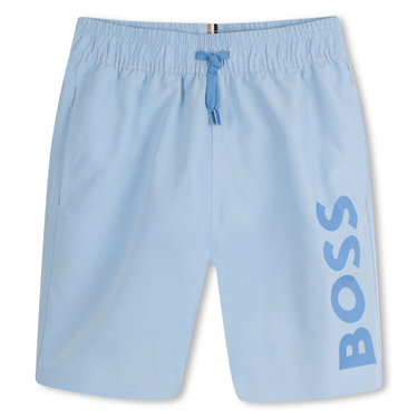 BOSS Traje de baño para niño y adolescente tipo short ajustable azul cielo